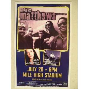  Dave Matthews Band Handbill Poster July 20 Mathews: Home 