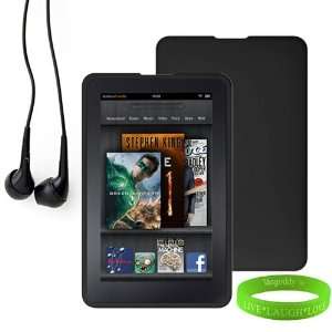 : Black Dust Resistant Kindle Fire Skin Cover + Compatible Noise 
