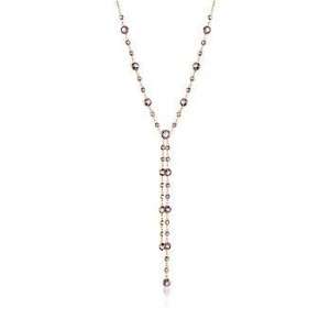  9.55 ct. t.w. Amethyst Lariat Necklace In 14kt Yellow Gold 