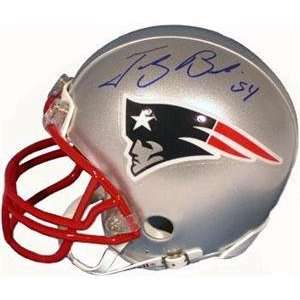 : Tedy Bruschi autographed Football Mini Helmet (New England Patriots 