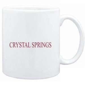  Mug White  Crystal Springs  Usa Cities Sports 