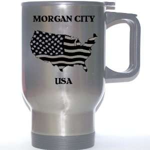  US Flag   Morgan City, Louisiana (LA) Stainless Steel Mug 