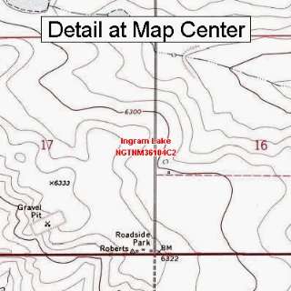  USGS Topographic Quadrangle Map   Ingram Lake, New Mexico 