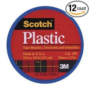 12 each: Scotch Color Plastic Tape (190BLU):  Industrial 