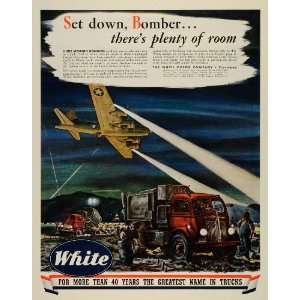  1943 Ad White Motor Company Cleveland Ohio Airplane 