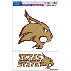  Texas State University Ultra Decal 11x17: Sports 