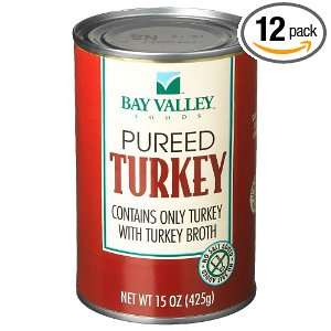 Bay Valley Pureed Turkey With Turkey Broth, 15 Ounce Units (Pack of 12 
