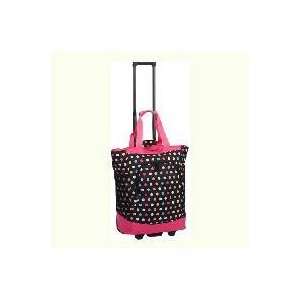  Everest Rolling Tote with Padded Laptop Compartment Polka 