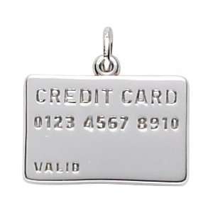  Rembrandt Charms Credit Card Charm, Sterling Silver 