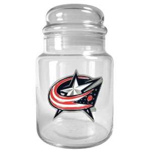  Columbus Blue Jackets NHL 31oz Glass Candy Jar Sports 