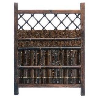   Beautiful   3 ft. Tall Japanese Garden Gate Wooden Fence Door WD96232