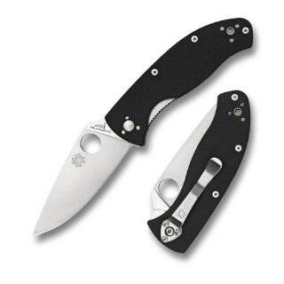 Spyderco Tenacious G 10 Handle Folding Plain Edge Knife