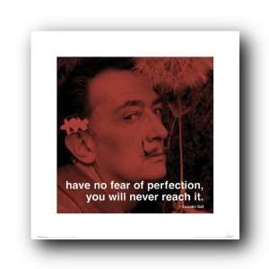  Salvador Dali Poster 16X16 Print Perfection Quote Ss107 
