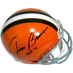  Jim Brown Cleveland Browns HOF Autographed Helmet Sports 