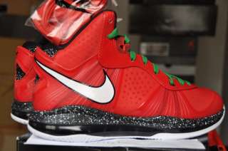 Nike Lebron 8 v2 v/2 VIII X mas Christmas day 9 Red Green Preheat 