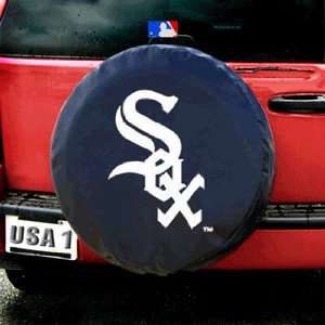  Chicago White Sox MLB Spare Tire Cover (Black): Automotive