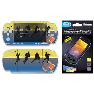   Sony PSP 2000 Slim Skin Decal Sticker plus Screen Protector   Football