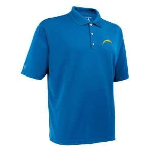   Chargers Light Blue Exceed Desert Dry Polo Shirt