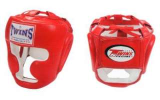 Head Guard Headgear ~ New ~ Twins Special Muay Thai Boxing ~ Leather 