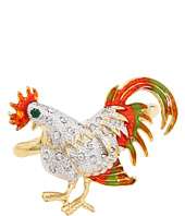 Betsey Johnson   Farmhouse Rooster Two Finger Rings