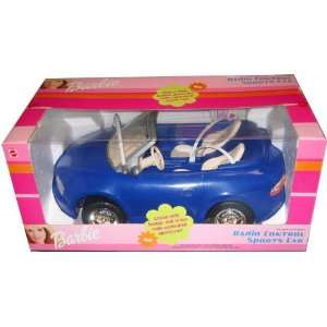  Barbie Radio Control RC Blue Convertible Sports Car 