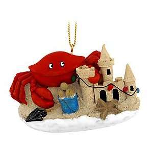  Crab and Sand Castle Ornament