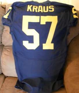 Adam Kraus Michigan Wolverines Game Used Home Jersey  