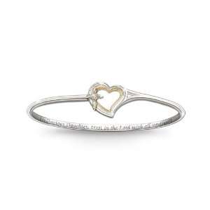   Sterling Silver Plated Bracelet: My Precious Daughter Faith And Love