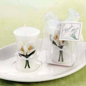  Calla Lily Vase Shaped Candle: Home & Kitchen