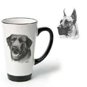   Funnel Cup with Great Dane (6 inch, Black and white): Pet Supplies