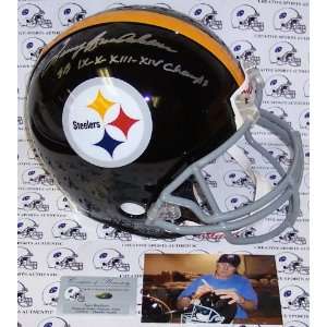 Terry Bradshaw Hand Signed Pittsburgh Steelers Throwback Authentic 