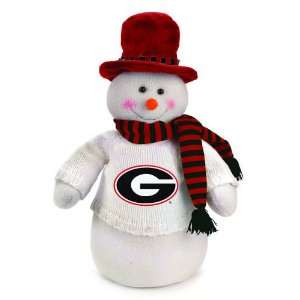   Georgia Bulldogs Snowman Decoration Dressed for Winter: Home & Kitchen