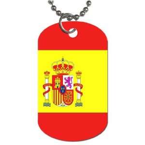Spain Flag Dog Tag