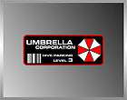 resident evil umbrella corp parking decal bumper sticker 2x5 returns