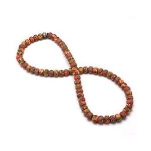 Autumn Glow Retired Small Bead Necklace All Clay