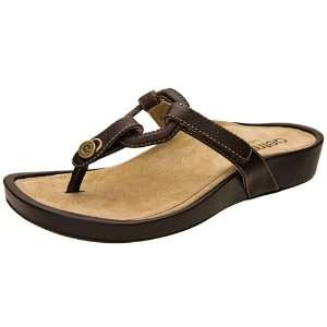  Aetrex Labella   Brown Velcro Thong Sandal   Womens 