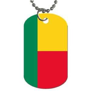 Benin Flag Dog Tag