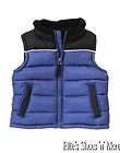   Gymboree SNOWBOARD LEGEND Puffer Vest 12 24 2T 3T NWT Boy Blue Black