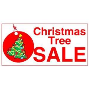    3x6 Vinyl Banner   Christmas Tree Sale Tag 