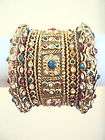 VERY STUNNING 5 PC BOLLYWOOD GOLD PLATED INDIAN M/G BANGLES~2.10