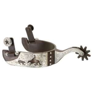   Star Cutting Horse Spur   Antique Brown   Mens: Sports & Outdoors