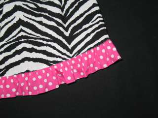 NEW ZEBRA PRINT Pink Bow Dress Girls Clothes 3T Spring Summer 