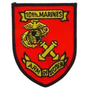  U.S.M.C. 10th Marine Regiment Patch Red & Yellow 3 Patio 