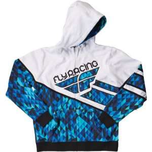  Fly Racing Kinetic Hoody Blue/White Large: Automotive