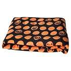 NIB Cozy Halloween Pumpkin Dot Orange Black Throw Blanket Coverlet 50 