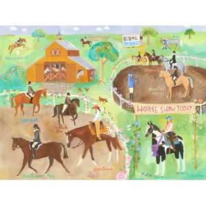  Oopsy daisy Horse Show Wall Art 24x18: Home & Kitchen
