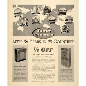  1938 Ad Carrier Corporation Portable Air Conditioning 