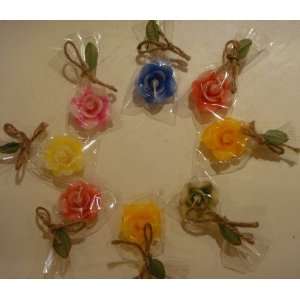  Handcrafted Flower Candles (set of 5)