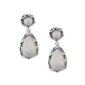  Barse Mother of Pearl Double Drop Earrings: Jewelry