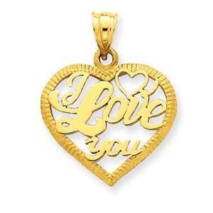  14K Gold LOVE Charm [Jewelry]